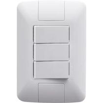 Conjunto 4x2 Com 3 Interruptores Simples 6a/250v Tramontina Aria