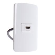 Conjunto 4x2 com cabo Femea Tomada Hdmi B3 Margirius Conjunto 4x2 com cabo Femea Tomada Hdmi B3 Margirius