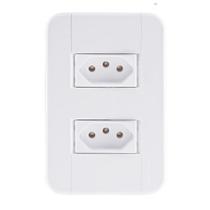 Conjunto 4x2 de 2 Tomadas 2p+t 20a 250v - Tramontina