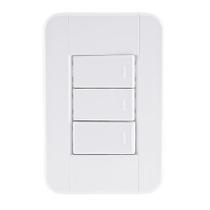 Conjunto 4x2 de 3 Interruptores Paralelos 10a 250v - Tramontina
