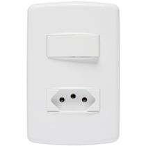 CONJUNTO 4X2 DUALE UP 1TC SIMPLES + TOMADA 2P+T 10A Iriel