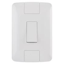 Conjunto 4x2 Espelho Simples + Interruptor 6A 250V Branco 57241001 Tramontina