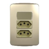 Conjunto 4X2 Int Paralelo 2 Tom 10A Miluz Schneider Dourado Conjunto 4X2 Int Paralelo 2 Tom 10A Miluz Schneider Dourado