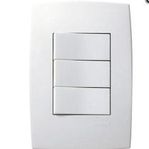 Conjunto 4x2 interruptor 3teclas paralelas 613106 plus - pial Conjunto 4x2 interruptor 3teclas paralelas 613106 plus - pial