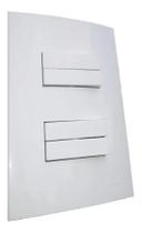 Conjunto 4x2 Interruptor 4 Teclas Simples Sleek Margirius