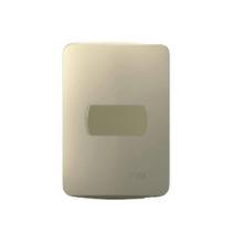 Conjunto 4X2 Interruptor Paralelo Miluz Schneider Dourado