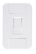 Conjunto 4x2 Interruptor Simples 10A Tablet Branco 57240001 Conjunto 4x2 Interruptor Simples 10A Tablet Branco 57240001