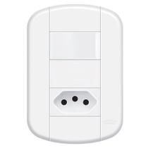 Conjunto 4x2 Interruptor Simples Tomada 20A 250V~ Linha Blanc Fame 3925