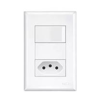 Conjunto 4x2 Interruptor Simples + Tomada 2p+t 20a - Evidence Fame