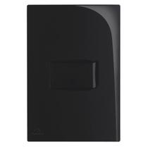 Conjunto 4x2 Preto c/ 1 Int. Simples 10A - Apoio