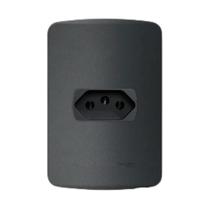 Conjunto 4X2 Tomada 10a Miluz Schneider Grafite S3B70341 Conjunto 4X2 Tomada 10a Miluz Schneider Grafite S3B70341