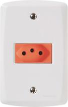 Conjunto 4x2 Tomada 20a Lux2 Vermelho e Branco 57145015