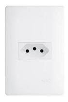 Conjunto 4x2 Tomada 2p+t 20a Branco - 2098 Fame Habitat