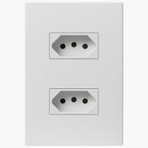 Conjunto 4x2 Tomada Dupla 10a Monobloco Inove I9 Ilumi