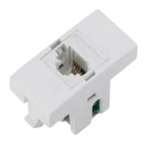 Conjunto 4x2 Tomada Tomada Rj11 4 Vias Branca - 6565 Alumbra Conjunto 4x2 Tomada Tomada Rj11 4 Vias Branca - 6565 Alumbra