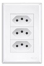 Conjunto 4X2 Tomada Tripla 20A Evidence - Fame