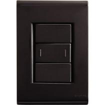 Conjunto 4x2 Tramontina Liz Grafite 1 Interruptor Paralelo 10A~250V