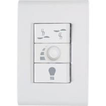 Conjunto 4x2 Variador de Ventilador Bivolt Liz Branco - Tramontina Conjunto 4x2 Variador de Ventilador Bivolt Liz Branco - Tramontina