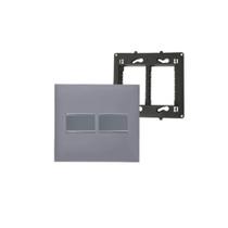 Conjunto 4x4 2 Interruptor 611010CZ+ Pial Plus+ Cinza