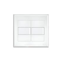 Conjunto 4x4 2 Interruptores Simples 16a Fame Evidence