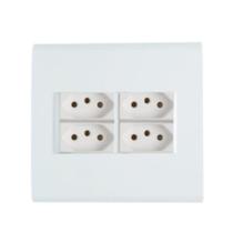 Conjunto 4x4 2 Saída Usb 2 Tomada 10A Branco Liz Tramontina