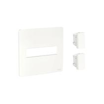 Conjunto 4x4 2x Interruptor Paralelo Orion Schneider Branco
