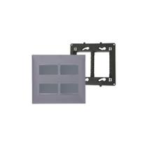 Conjunto 4x4 4 Interruptor 611011PT+ Pial Plus+ Cinza Conjunto 4x4 4 Interruptor 611011PT+ Pial Plus+ Cinza