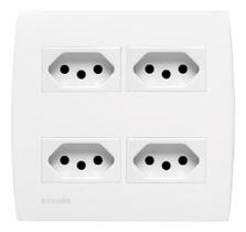Conjunto 4X4 4 Tomadas 10A Soprano Siemens Ilus