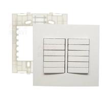 Conjunto 4x4 Interruptor 12 Teclas Paralelo Sleek Margirius