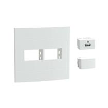 Conjunto 4x4 Tomada 20A + Entrada Usb-A Lunare Up Schneider
