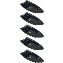 Conjunto 5 Barcas para Sushi Comida Japonesa Oriental Pretos Uno Coza Plástico 27,5x13cm Conjunto 5 Barcas para Sushi Comida Japonesa Oriental Pretos Uno Coza Plástico 27,5x13cm