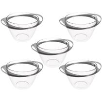 Conjunto 5 Champanheiras com Alças 6,2L Balde de Gelo Plástico Fumê Bebidas Geladas Bar Festa Crippa Conjunto 5 Champanheiras com Alças 6,2L Balde de Gelo Plástico Fumê Bebidas Geladas Bar Festa Crippa