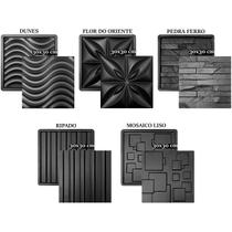 Conjunto 5 Formas 3D Placa Gesso e Cimento ABS 30x30cm - Xmoldes Formas 3D