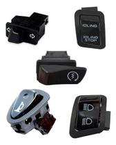Conjunto 5 Interruptores Botao Chave Buzina Pisca Partida Alta/ Baixa Marcha Lenta Honda Pcx 150 modelo 2013 2014 e 2015