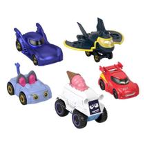 Conjunto 5 Mini Veículos Bat Wheels DC Fisher-Price Mattel