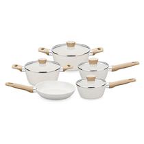 Conjunto 5 Peças MTA Indução Carmela Vanilla Ceramic-flon