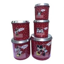 Conjunto 5 pecas para mantimentos aluminio