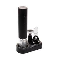 Conjunto 5 Peças para Vinho de Plástico Preto Wolff Conjunto 5 Peças para Vinho de Plástico Preto Wolff