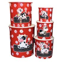 Conjunto 5 pecas/potes/vasilhas para mantimentos plastico Conjunto 5 pecas/potes/vasilhas para mantimentos plastico