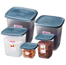 Conjunto 5 Potes Hermético Plástico Alimentos Mantimentos Cozinha - SR149/6C Sanremo