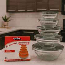 Conjunto 5 Potes Vidro Tampa Hermética Mantimentos Cinza Conjunto 5 Potes Vidro Tampa Hermética Mantimentos Cinza