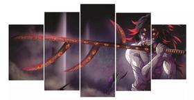 Conjunto 5 Quadros Anime Demon Slayer Kyojuro Rengoku Hashira Tigre"