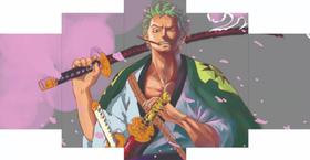 Conjunto 5 Quadros Anime One Piece Roronoa Zoro Samurai Wano" Conjunto 5 Quadros Anime One Piece Roronoa Zoro Samurai Wano"