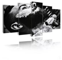 Conjunto 5 Quadros Barbearia Barber" Conjunto 5 Quadros Barbearia Barber"