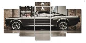 Conjunto 5 Quadros Carro Ford Mustang Gt 500 " Conjunto 5 Quadros Carro Ford Mustang Gt 500 "