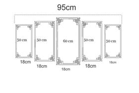 Conjunto 5 Quadros Ceu Relampago Raio "