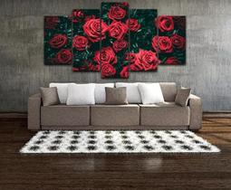 Conjunto 5 Quadros Decorativo Rosas" Conjunto 5 Quadros Decorativo Rosas"