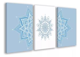 Conjunto 5 Quadros Decorativos Mandala Color Premium"
