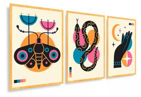 Conjunto 5 Quadros Decorativos Minimalista Místico"