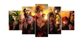 Conjunto 5 Quadros Decorativos naruto